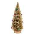thumbnail image 2 of Árbol de Navidad artificial de mesa, mini árbol de Navidad para chimenea y dormitorio. Oro brillante 30cm, 2 of 9