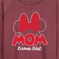 thumbnail image 3 of Mickey & Friends - Mom Knows Best Minnie - Women's Lightweight French Terry Long Sleeve Shirt, 3 of 5