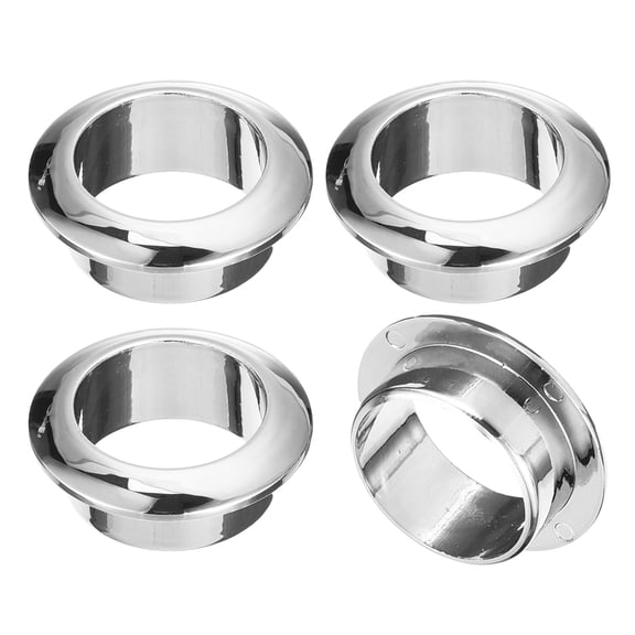 Uxcell 4Pack 25mm Cable Hole Cover ABS Office Desk Cable Wire Cord Grommet, Silver