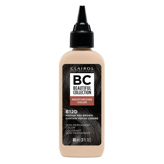 Clairol Beautiful Collection #B12D Medium Ash Brown 3oz (Pack of 6)