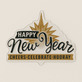 thumbnail image 3 of CakeDrake Happy New Year Cake Top Layon 2 Pack Cheers Celebrate Hooray Plastic Decoration for New Year Cakes and Desserts, 3 of 6