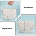 thumbnail image 3 of Pearl Bag Straps 2pcs 12 Inch Decorative Purse Extender Irregular White Pearl Beaded Bag Chain with Golden Rings Clasps Replacement Straps for DIY Handbag Wallet Clutch Tote Phone Case, 3 of 5