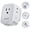 White, variant on EPICKA Hybrid European Travel Plug Adapter Type C VisaPlug 8-IN-1 International Power Adapter,White