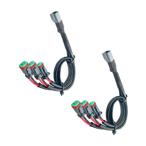 2 adaptadores universales DT Dtp, conectores, reequipamiento, divisores de arnés de cableado, enchufes 3 en 1