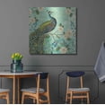 thumbnail image 4 of Luxe Metal Art 'Peacock Arbor V Blue' by Sue Schlabach, Metal Wall Art, 36"x36", 4 of 9