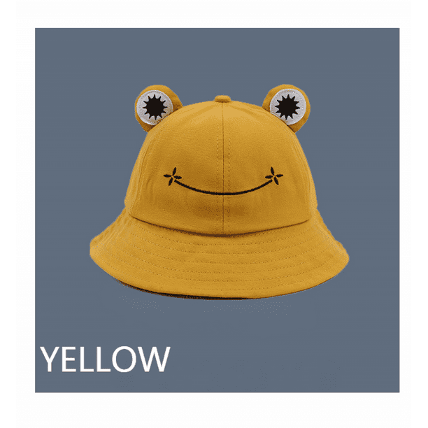 Summer hat female parent-child frog fisherman hat Korean version of wild  cute sun hat big eyes basin hat fresh 
