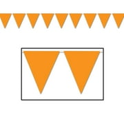 Orange Pennant Banner, 11" x 12', (2/Pkg)