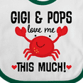 thumbnail image 4 of Inktastic Gigi and Pops Love Me Grandchild Boys or Girls Baby Bib, 4 of 4
