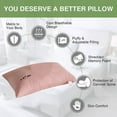 thumbnail image 5 of sruoe Pillows for Bed, Soft Breathable Hypoallergenic Sleep Bed Pillows, Cooling Pillows for Queen Size, Standard Sleep Household Pillows for Side, Stomach, Back Sleeper, Cotton, 5 of 6