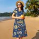 thumbnail image 4 of Balery Marine Nautical Vestidos sueltos de manga corta para mujer, vestidos de verano 2025, vestidos casuales de corte A con vuelo., 4 of 6