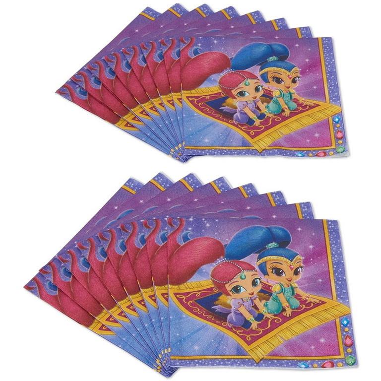Amazon.com: Shimmer and Shine Lunch Napkins (16ct) : Toys