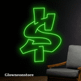 thumbnail image 3 of Glowneon Dollar Art Neon Sign, Dollar Led Sign, Dollar Wall Decor, 3 of 4