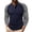 hgg027-Dark Blue, variant on Yaoyar Mens Casual Slim Fit Henley Shirts Raglan Color-Blocked Long-Sleeved Crew Neck Baseball T Shirt Soft Single Button Placket Tee