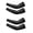 2 Pairs Black, variant on Soft Arm Sleeves,14in UV Sun Protection Cooling Compression Arm Covers for Outdoor Work,Sports,Men & Women