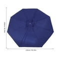 thumbnail image 2 of OUNONA Dark Replacement Patio Umbrella Canopy Fabric with Ventilation and Reinforced Rib Support for Outdoor Use, 2 of 8