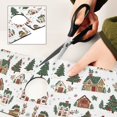 thumbnail image 6 of Yayeee Faucet Mat for Kitchen Sink 14.7" Diatomite Long Splash Guard Pad, Brown Christmas House, 2 Pack, 6 of 7