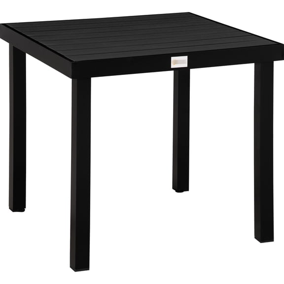 Aluminum Leg Square Patio Table for 4 / Suitable for Board Game Nights