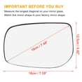 thumbnail image 3 of Unique Bargains Vehicle Left Side Heated Mirror Glass with Backing Plate 879090D260 for Toyota Yaris 2006-2012, 3 of 8