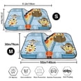 thumbnail image 3 of Kdxio Giraffe Come Out From Zipper Print Windshield Sun Shade,UV Rays and Sun Heat Protection,Sunshade for Car Windshield,Car Shade Front Windshield - Medium, 3 of 6