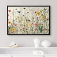 thumbnail image 2 of IDEA4WALL Framed Canvas Wall Art Minimal Wildflowers Floral Garden Illustrations Retro Countryside Art Botanical Colorful Print Relax/Calm for Living Room, Bedroom, Office - 24"x36" Black, 2 of 5