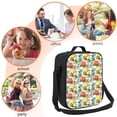 thumbnail image 5 of Zufioo Retro Bike Insulated Lunch Bag,600D Polyester Oxford Fabric, Leakproof & Reusable Lunch Tote, Adjustable Shoulder Strap,Food Freshness Keeper with Utensils, 5 of 7
