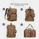 thumbnail image 4 of Mochila de viaje WITZMAN Canvas para hombre con portátil de 17 pulgadas, color marrón, 4 of 8