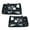 Smoky Lens Black Housing Clear Reflector, variant on PIT66 Headlights HeadLamps w/Corner Signal Bumper Lamps Clear Lens Black Housing Clear Reflector Fit for 92-96 Ford F150/250/350 Bronco