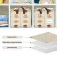 thumbnail image 4 of Yayeee Foldable Storage Basket for Shelves with Handles Waterproof Cloth Bins, Red Cakes, 4 of 7