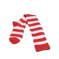 thumbnail image 4 of Sexy Women's Cotton Striped Thigh High Stockings Plus Size Over Knee Long Socks, 4 of 4