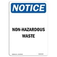 thumbnail image 1 of SignMission OS-NS-A-1218-V-15078 12 x 18 in. OSHA Notice Sign - Non-Hazardous Waste, 1 of 1