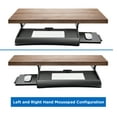thumbnail image 6 of Mount-It! Keyboard Tray Under Desk with Adjustable Mouse Platform – Easy-Glide Sliding Drawer Under Desk Slide Out – Ergonomic Under Key Board Shelf for Office, Gaming, and Workstations, 6 of 11