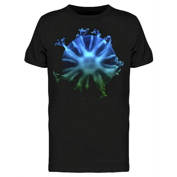 An Spinning Colorful Jellyfish T-Shirt Men -Image by Shutterstock, Male 3X-Large