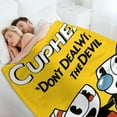 thumbnail image 6 of Cuphead Blanket Cartoon Flannel Throw Blankets Ultra Soft Flannel Lightweight Throws for Couch Bed Plush Fuzzy Microfiber Warm Thermal All Seasons Use 60”x50", 6 of 8