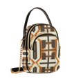 thumbnail image 7 of FORMRS Crossbody Bag for Women Quilted Travel Shoulder Cell Phone Purse with Chain Strap Handbag, Beige Geometric, 7 of 7