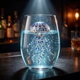 thumbnail image 4 of Yardvibe Artisanal Ringed Glassware, 3D Stemless Wine Glasses, Handcrafted Marine Animal Bar Glass, Coastal Home Decor Gift for Ocean Lovers (W), 4 of 6
