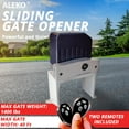 thumbnail image 2 of ALEKO Sliding Gate Opener Basic Kit for Gate Up to 1400 lb, 2 of 14