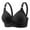 Black, variant on Full Coverage Bra For Women Nursing Bra Large Size Support Breathable Wireless Bra