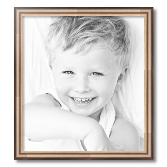 ArtToFrames 19x21" Anique Silver Picture Frame, Silver Wood Poster Frame, with Regular Acrylic and 2 (FBPL-4964)