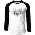 thumbnail image 1 of Men's Supersoft Hollywood Undead Hip Hop Band Logo Long Sleeve Raglan Baseball Shirt, 1 of 4
