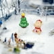 thumbnail image 2 of 5 pcs mini resina decoración navideña mini rigatina de Navidad Estatuas de Navidad miniatura (buey de Navidad+árbol de Navidad), 2 of 6