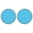 thumbnail image 3 of 2Pcs Car Diamond Cup Mat Bottle Seat Cushion Non-Slip Silicone Cushion, 3 of 9