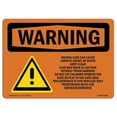 thumbnail image 1 of SignMission OS-WS-D-35-L-12686 OSHA Warning Sign - Moving Gate Can Cause Serious Injury, 1 of 1
