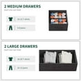 thumbnail image 5 of GOGRANT 5 Drawer Dresser for Bedroom Fabric Organizer Drawer Storage Tower for Closet, Clothes, Kids, Baby, Living Room, Grey, 5 of 8