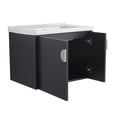 thumbnail image 5 of Trilenars Wall Mounted Floating Bathroom Vanity,24 Inch Small Space Modern Bathroom Furniture Vanity, Suitable for Small Bathrooms, with Sink and Soft Close Door, 5 of 9