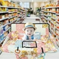 thumbnail image 2 of Shopping Cart Cover for Baby,2-in-1 High Chair Cover with Portable Cloth Bag,Cart Seat Pad for Babies Grocery Cushion Cover Restaurant,Suitable for All Supermarkets, 2 of 6