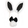 thumbnail image 3 of Diadema Con orejas de Conejo perfecl para mujeres y niñas Con pajarita y cola, 3 of 8