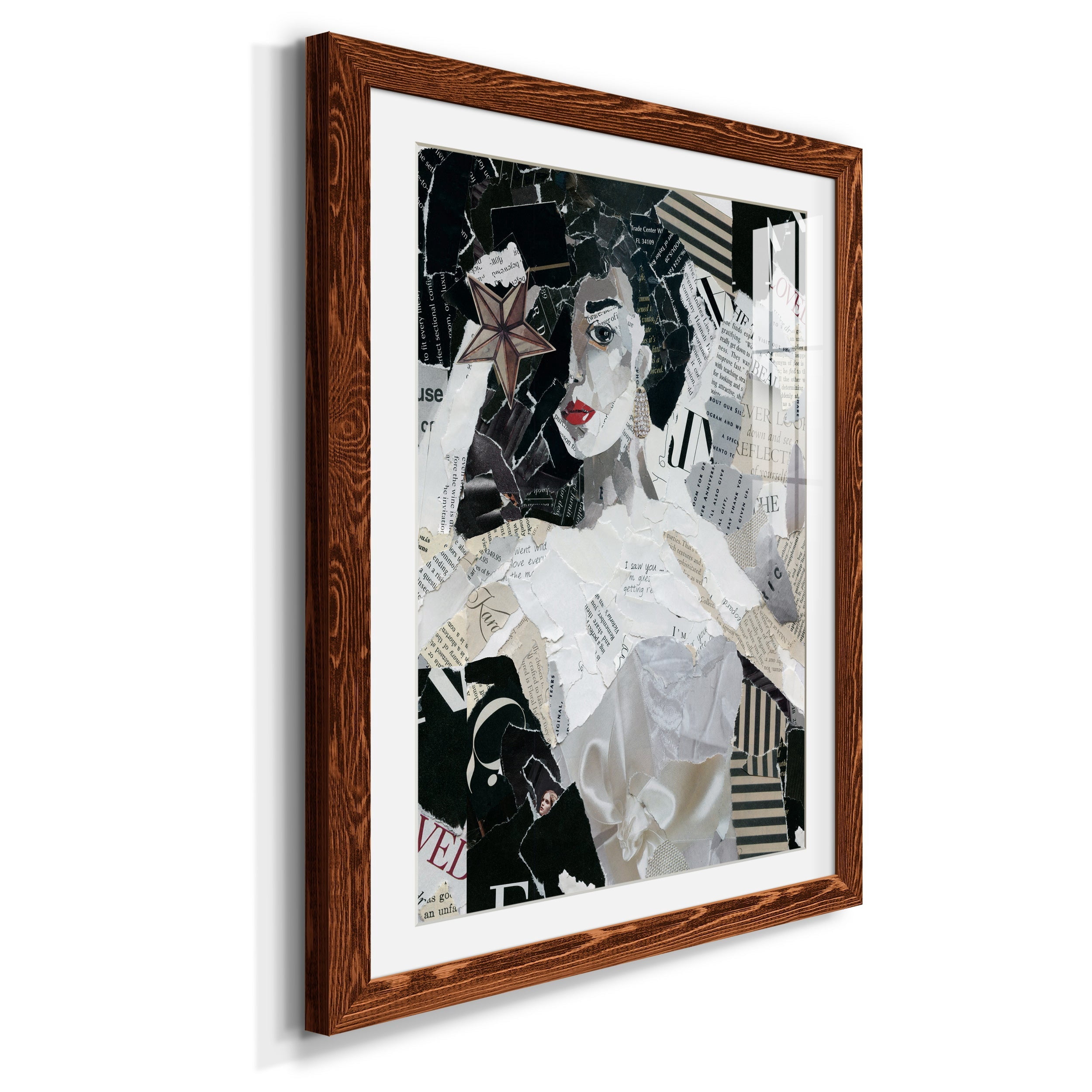 Runway Star - Premium Framed Print - Distressed Barnwood Frame - Ready to Hang