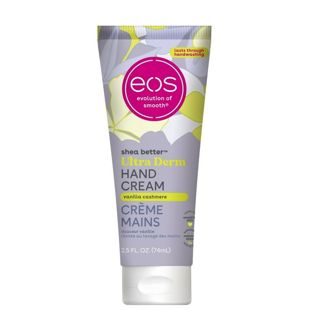 eos Shea Better Hand Cream, Vanilla Cashmere, Natural Shea Butter, 24HR Hydration, 2.5 fl oz
