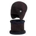 thumbnail image 2 of Winter Beanie Hat Scarf Sets Warm Hat Velvet Thickened Knitted Hat, 2 of 5