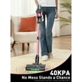 thumbnail image 2 of Cocbny Cordless Vacuum Cleaner, 8 in 1 Lightweight Stick Vacuum for Home Hardwood Floor Carpet Pet Hair, A27, Pink, 2 of 8